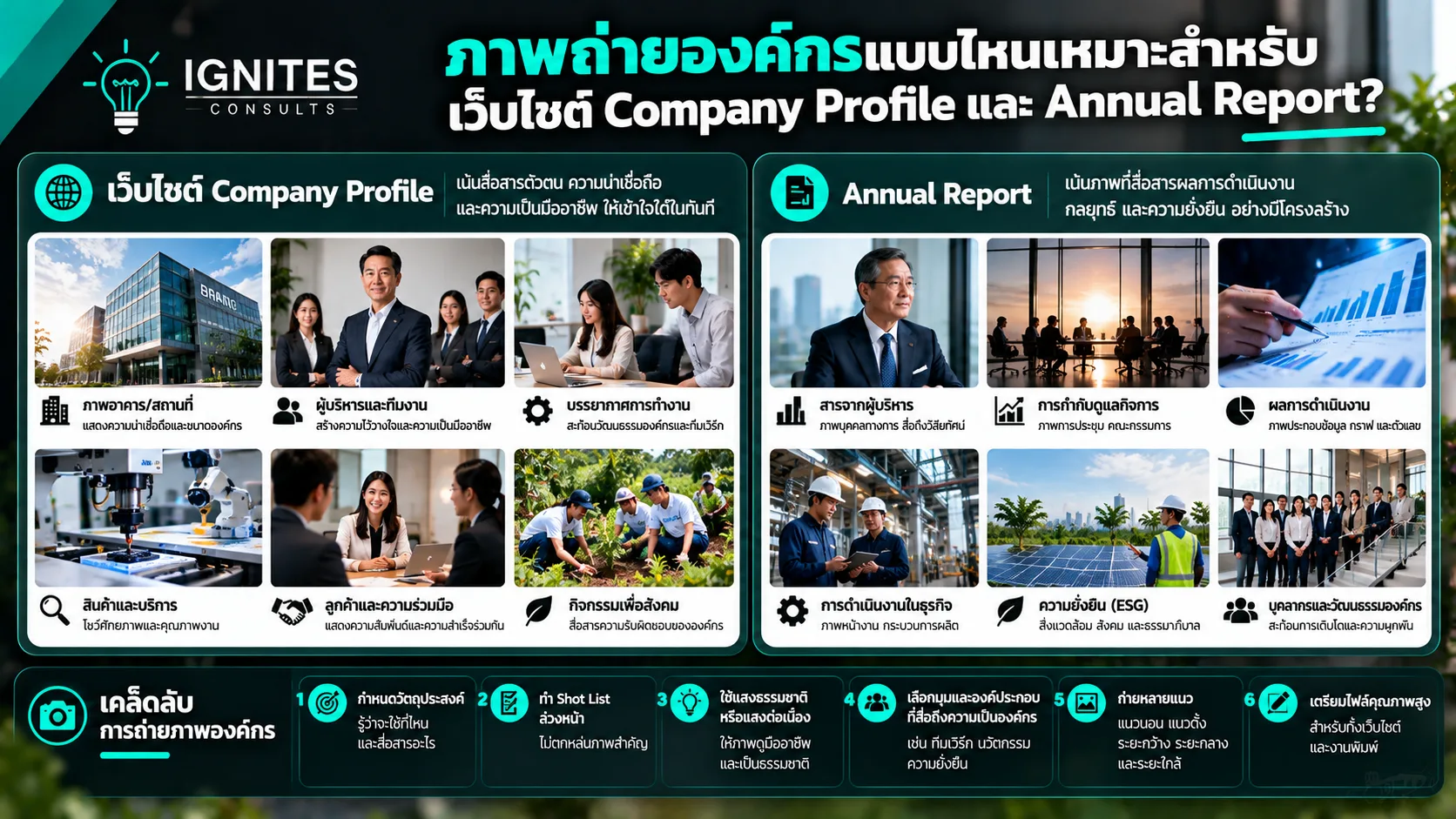 การผลิตภาพถ่ายและวิดีโอธุรกิจ